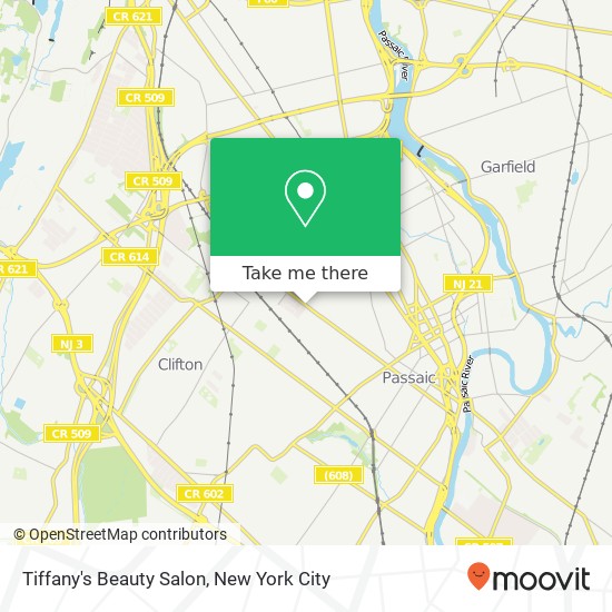 Tiffany's Beauty Salon map