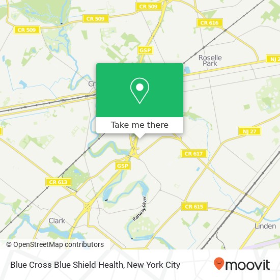 Blue Cross Blue Shield Health map