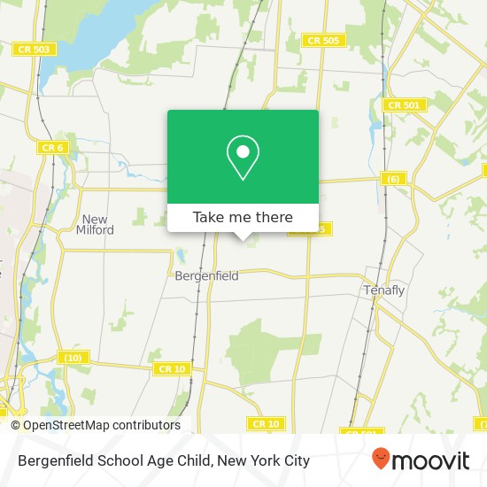 Bergenfield School Age Child map