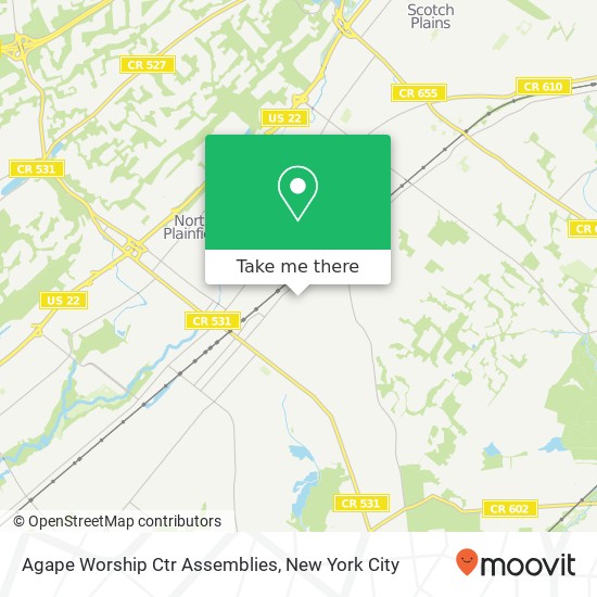 Mapa de Agape Worship Ctr Assemblies