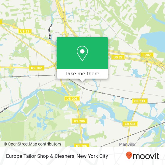 Europe Tailor Shop & Cleaners map