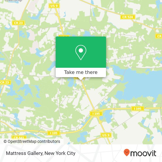 Mattress Gallery map