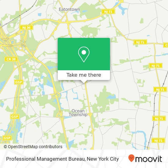 Mapa de Professional Management Bureau