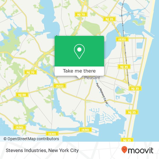 Mapa de Stevens Industries
