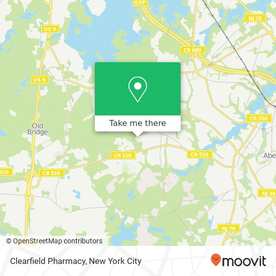 Mapa de Clearfield Pharmacy