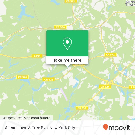 Allen's Lawn & Tree Svc map