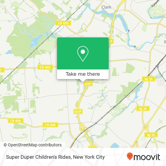 Super Duper Children's Rides map