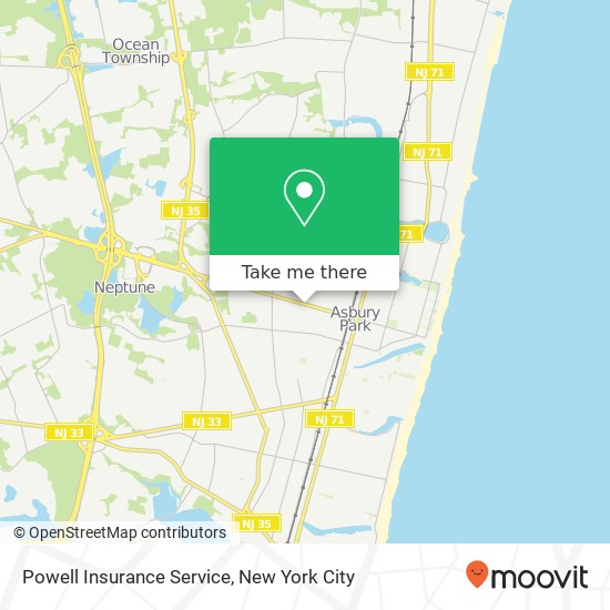 Powell Insurance Service map