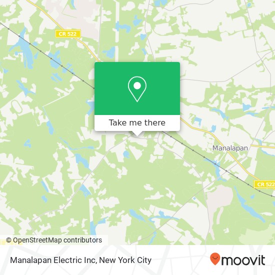 Manalapan Electric Inc map