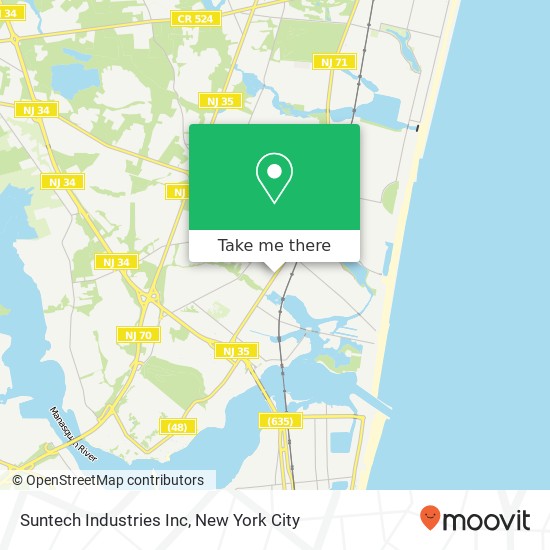 Suntech Industries Inc map