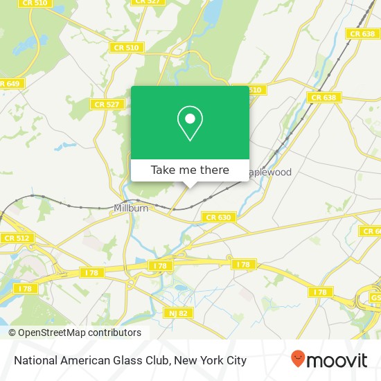 Mapa de National American Glass Club