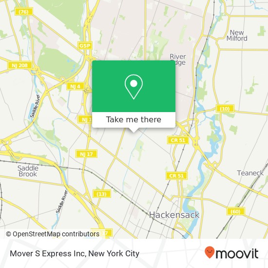 Mover S Express Inc map