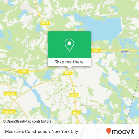 Meszaros Construction map