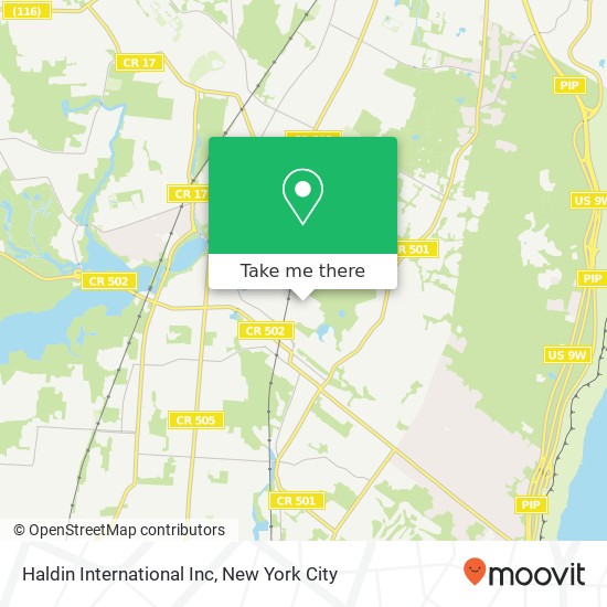 Haldin International Inc map