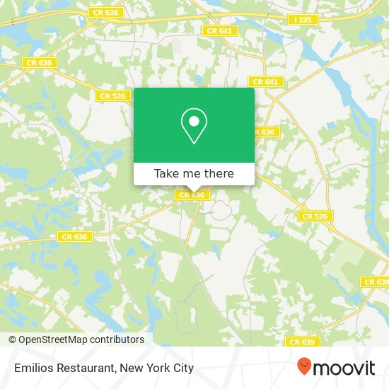 Mapa de Emilios Restaurant