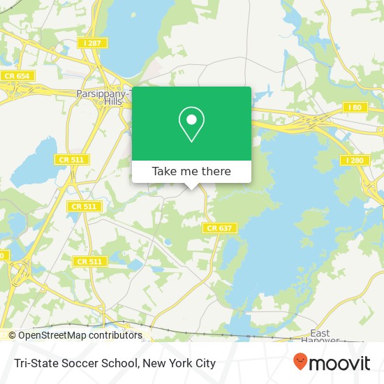 Tri-State Soccer School map