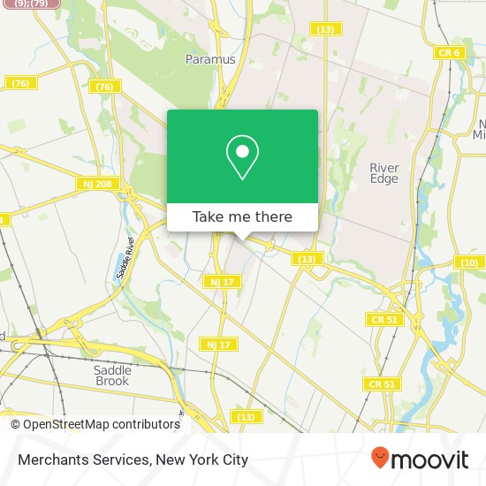 Merchants Services map