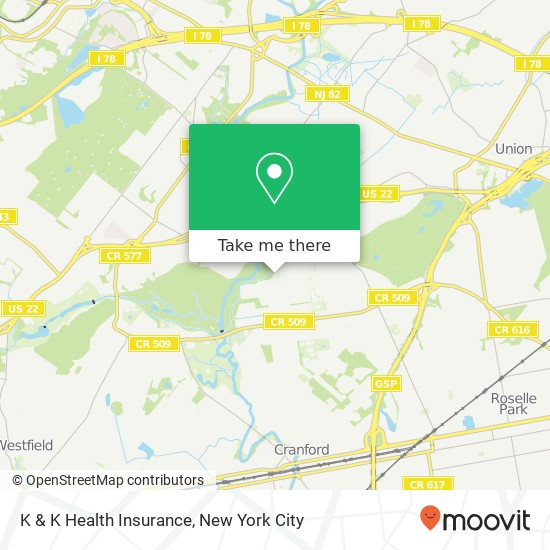 K & K Health Insurance map