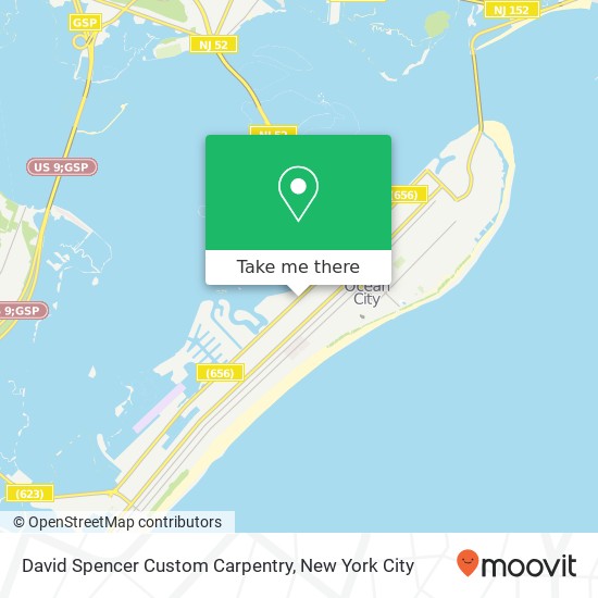 David Spencer Custom Carpentry map