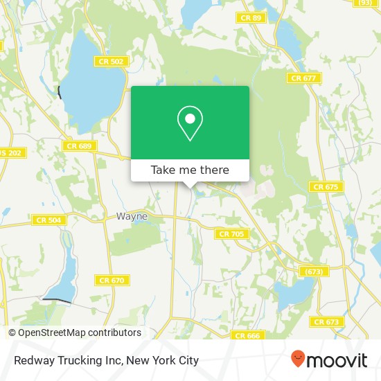 Redway Trucking Inc map