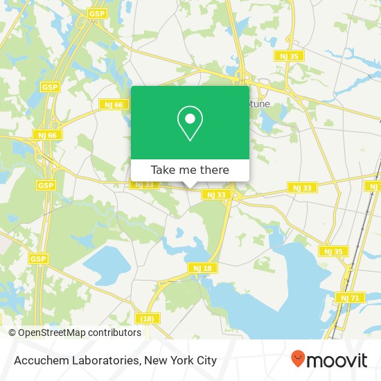 Accuchem Laboratories map