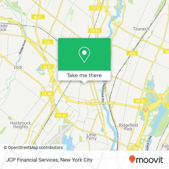 JCP Financial Services map