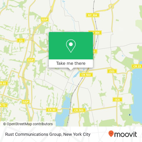 Mapa de Rust Communications Group