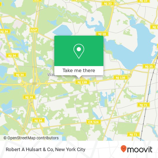 Robert A Hulsart & Co map