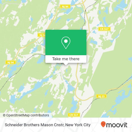 Mapa de Schneider Brothers Mason Cnstr