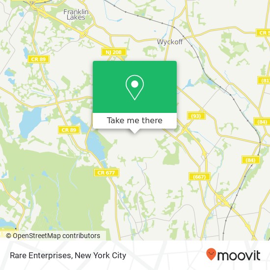 Rare Enterprises map