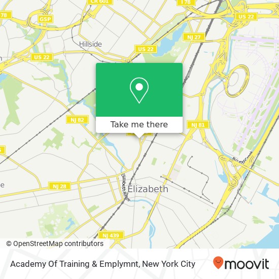 Academy Of Training & Emplymnt map