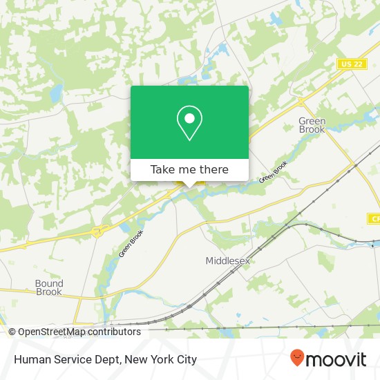 Human Service Dept map