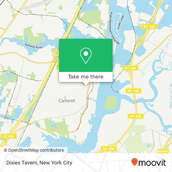 Dixies Tavern map