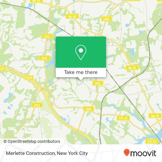 Merlette Construction map