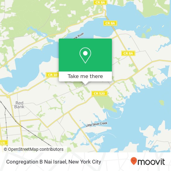 Mapa de Congregation B Nai Israel