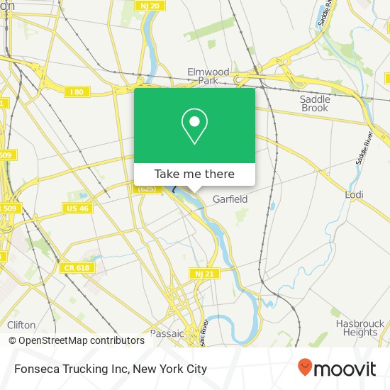 Fonseca Trucking Inc map