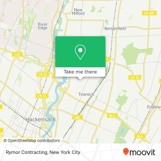 Rymor Contracting map