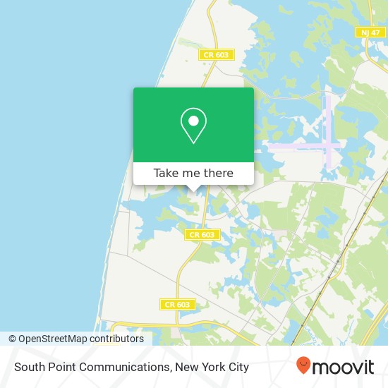 Mapa de South Point Communications