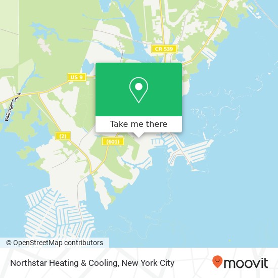 Northstar Heating & Cooling map