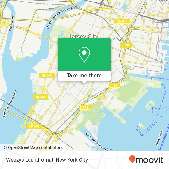 Mapa de Weezys Laundromat