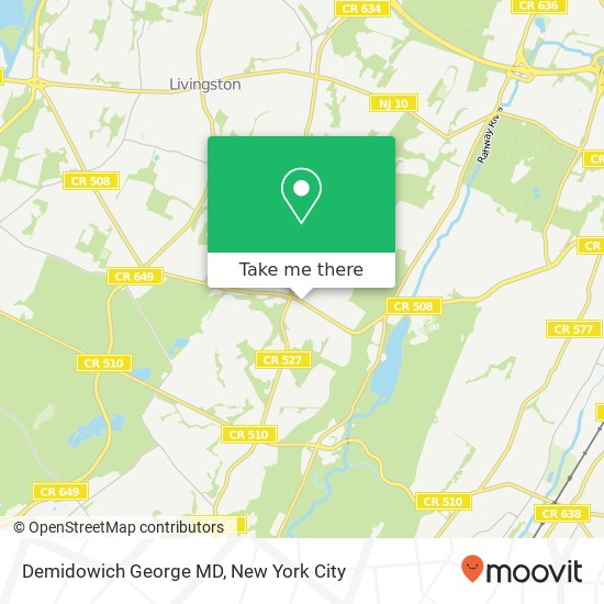 Demidowich George MD map