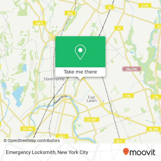 Emergency Locksmith map