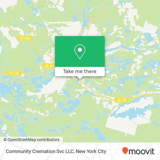 Community Cremation Svc LLC map