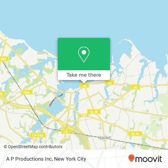 A P Productions Inc map