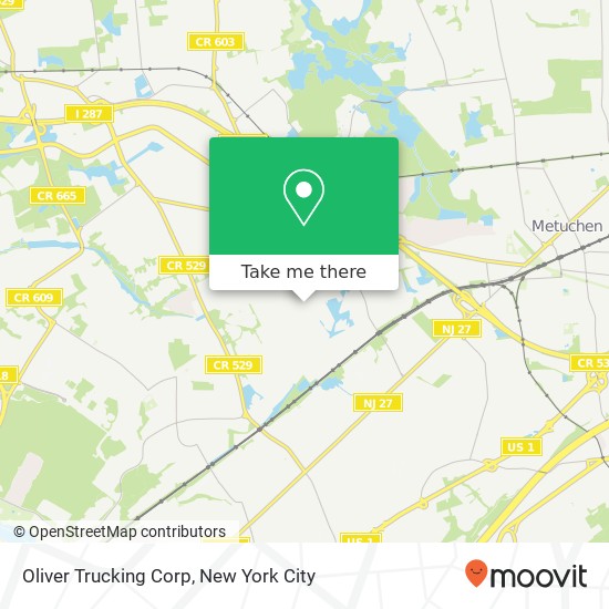 Oliver Trucking Corp map