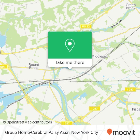 Mapa de Group Home-Cerebral Palsy Assn