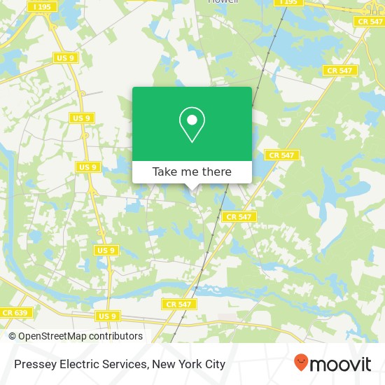 Pressey Electric Services map