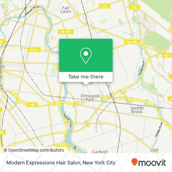 Mapa de Modern Expressions Hair Salon