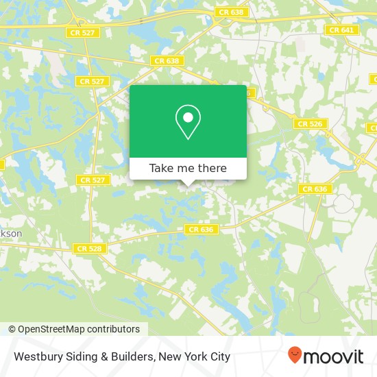 Westbury Siding & Builders map