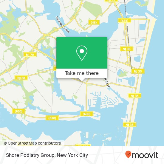 Mapa de Shore Podiatry Group